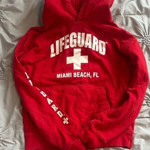 Red Lifeguard Hoodie